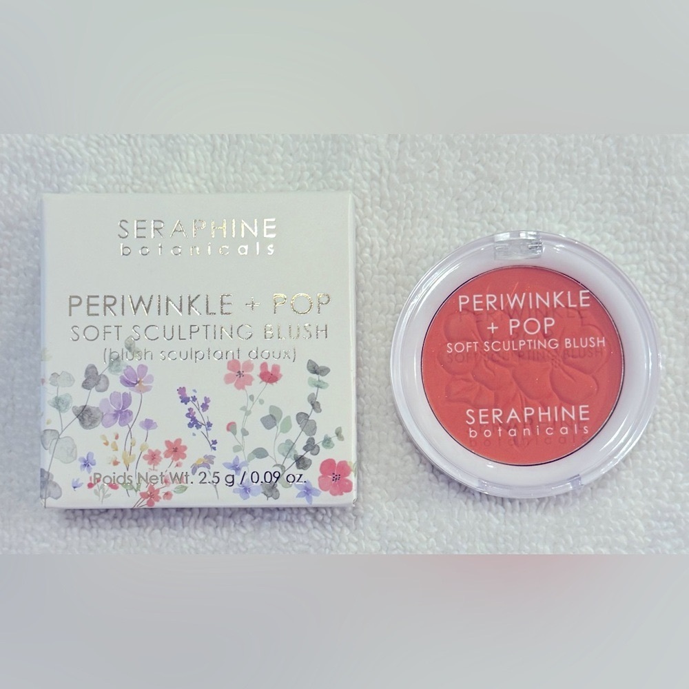 Seraphine Botanicals Seashell Periwinkle + Pop - Sculpting Blush 2.5g BRAND NEW - Picture 5 of 6
